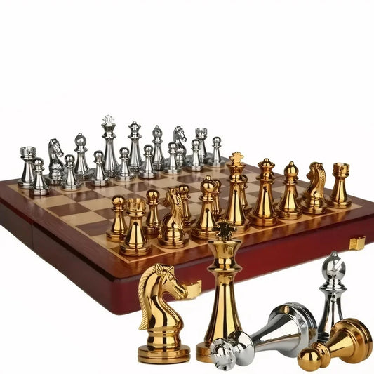 IRONMATE – FOLDABLE METAL CHESS SET